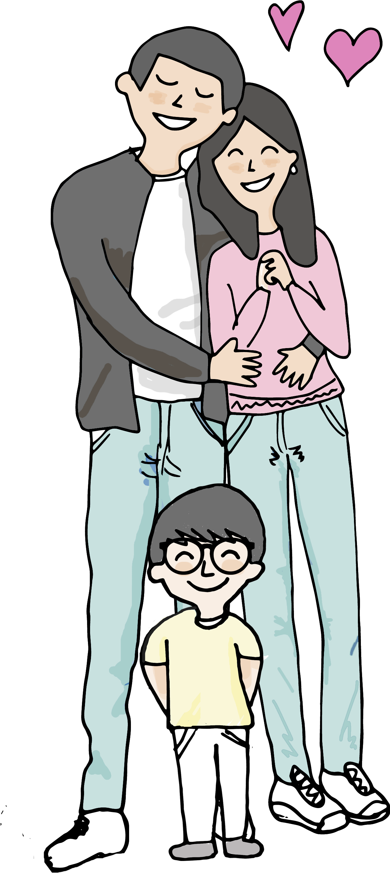 Terapia Familiar Familia Ayudarte Estudio Psicologia - Cartoon Clipart (1298x2927), Png Download