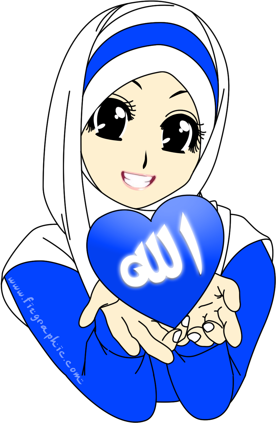 Cartoon Hijab , Png Download - Cartoon Hijab Clipart (937x1434), Png Download