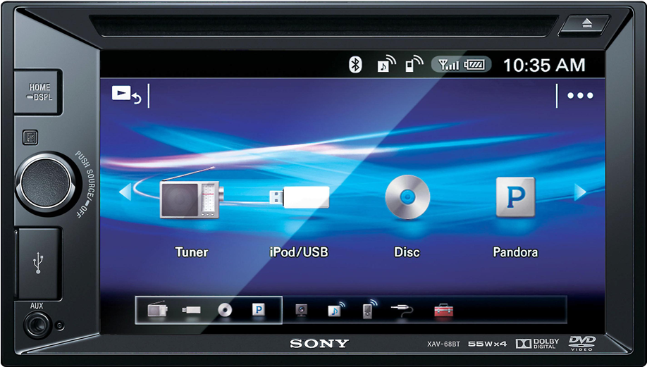 Car Dvd Players & Receivers With Gps - Sony Car Music System Clipart (1000x1000), Png Download
