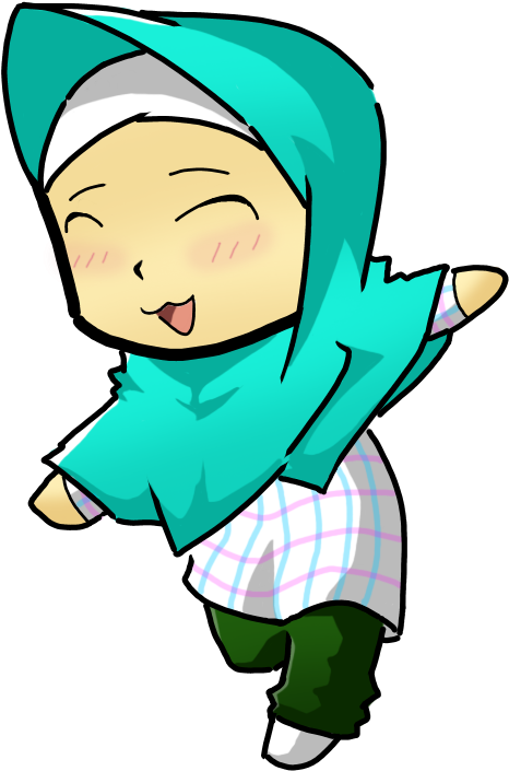 Free Icons Png - Anak Islam Kartun Png Clipart (541x762), Png Download