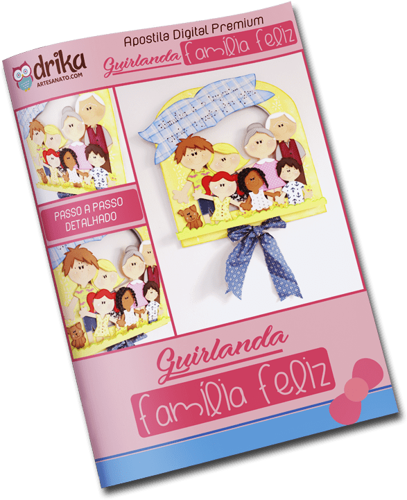 Guirlanda De Eva Família Feliz Mais Bônus - Book Clipart (600x740), Png Download