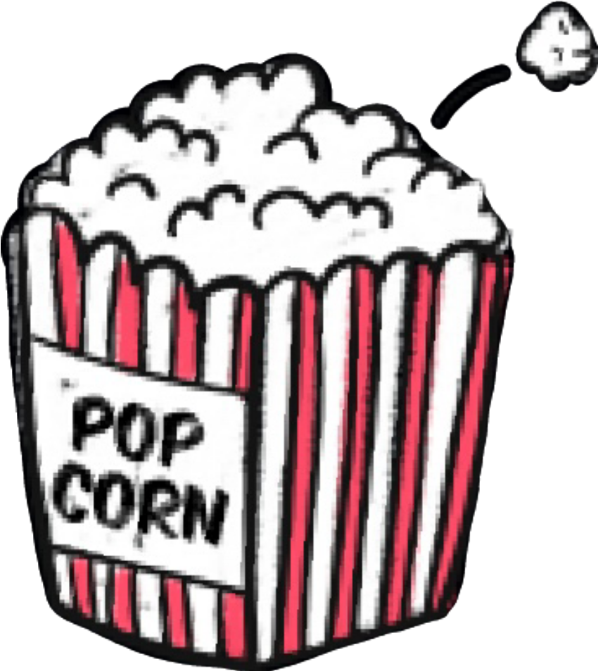 Popcorn Sticker Clipart (1024x1024), Png Download
