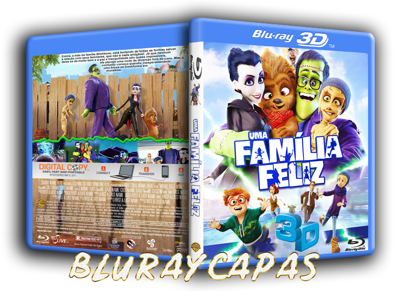 Uma Família Feliz 3d - Happy Family Movie Poster Clipart (800x575), Png Download