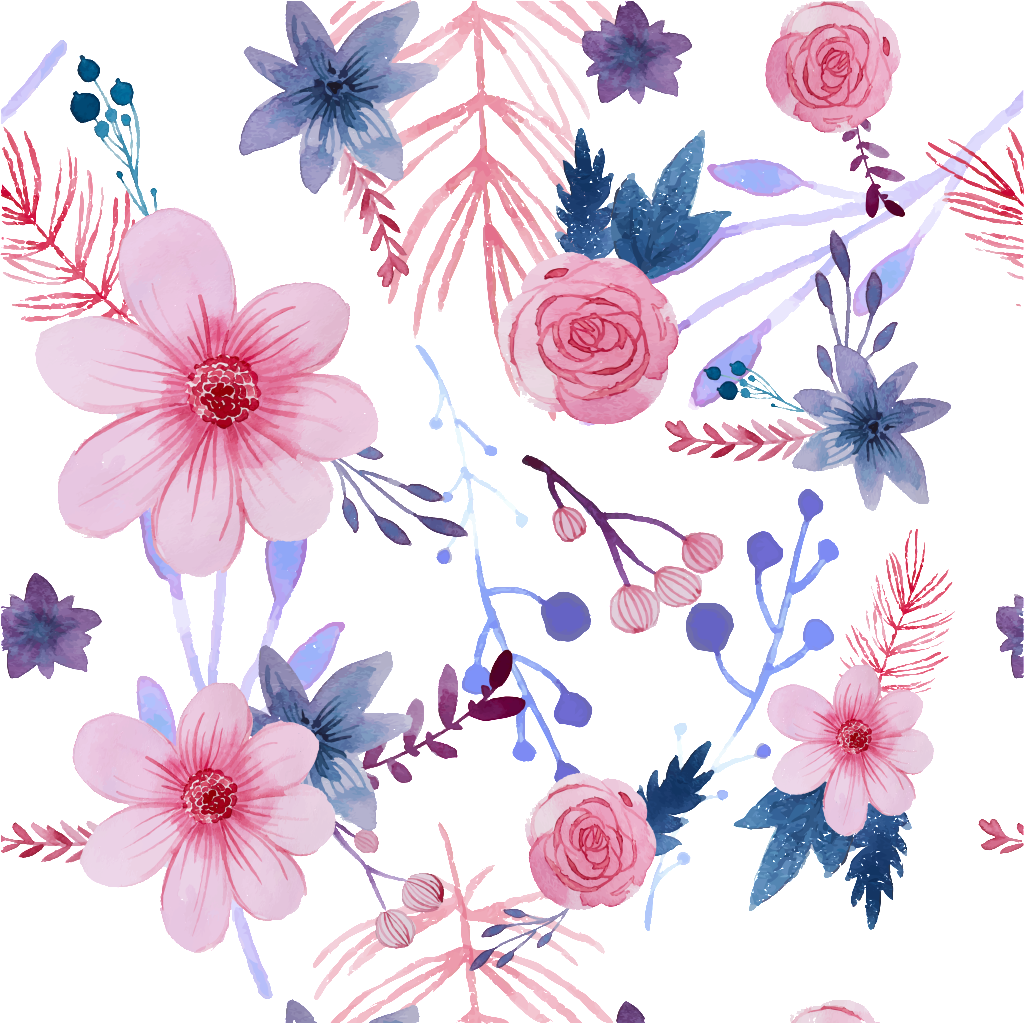 Este Fondos Es Hermosa Acuarela Corona De Flores Pintado - Fondo Imagenes De Flores Animadas Clipart (1024x1024), Png Download
