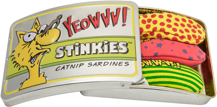 Stinkies Catnip Sardines - Yeowww Clipart (768x768), Png Download