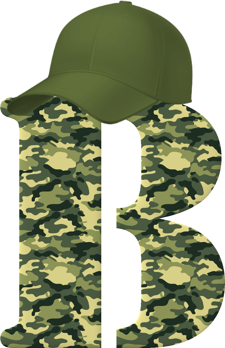 Blindada Por Deus Alfabeto Decorativo Exrcito Png - Military Camouflage Clipart (1076x1286), Png Download