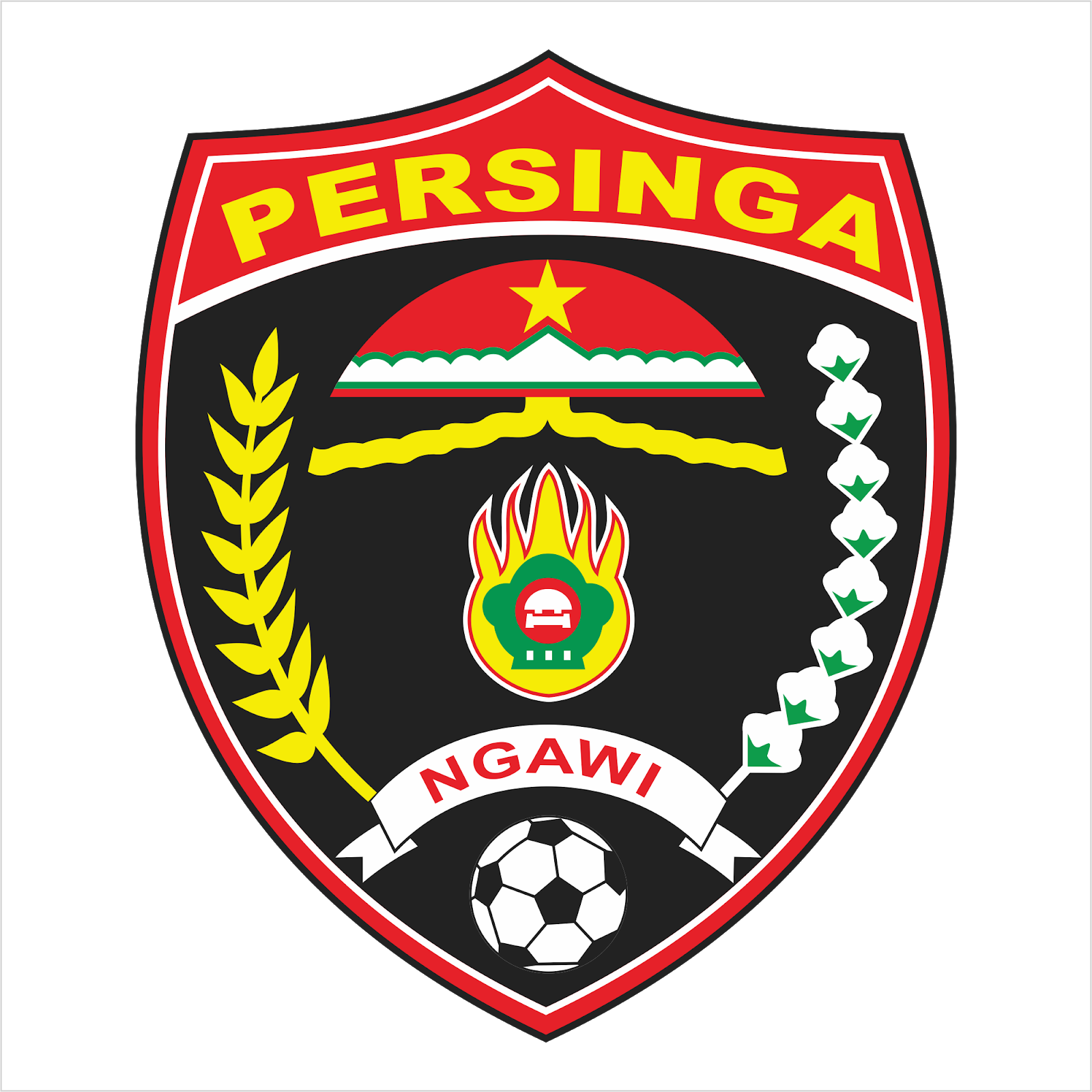 Persinga Ngawi Logo Vector Free Download - Logo Persinga Clipart (1600x1600), Png Download