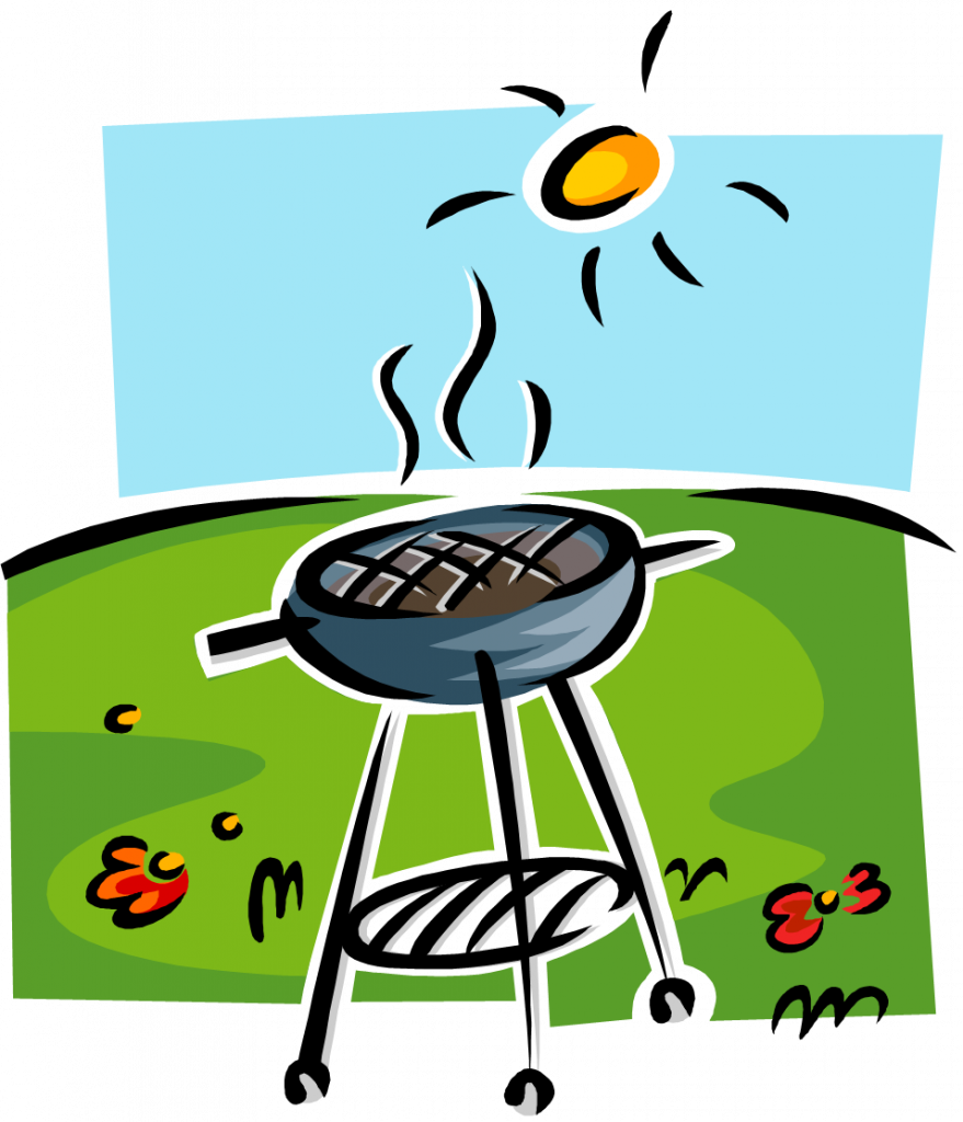 End Of Year Bbq & Basket Raffle - Bbq Clip Art - Png Download (879x1024), Png Download