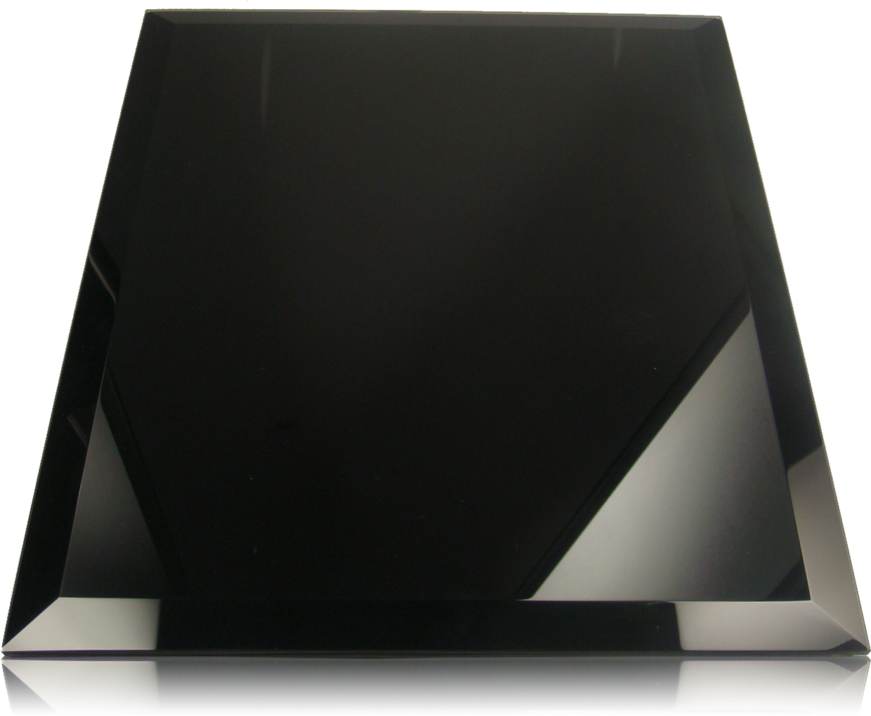 Black Glass Plaque - Paper Clipart (1278x1300), Png Download