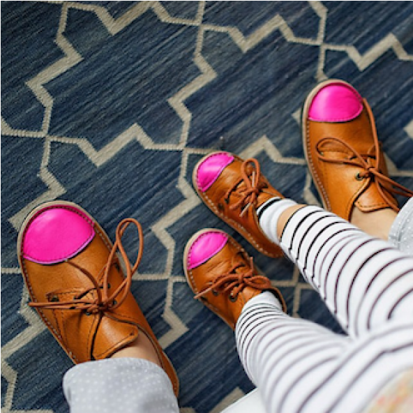 Neon Pink Toe Cap Mini - Leggings Clipart (591x739), Png Download