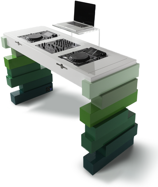 Modern Dj Desk - Modern Dj Table Clipart (920x645), Png Download