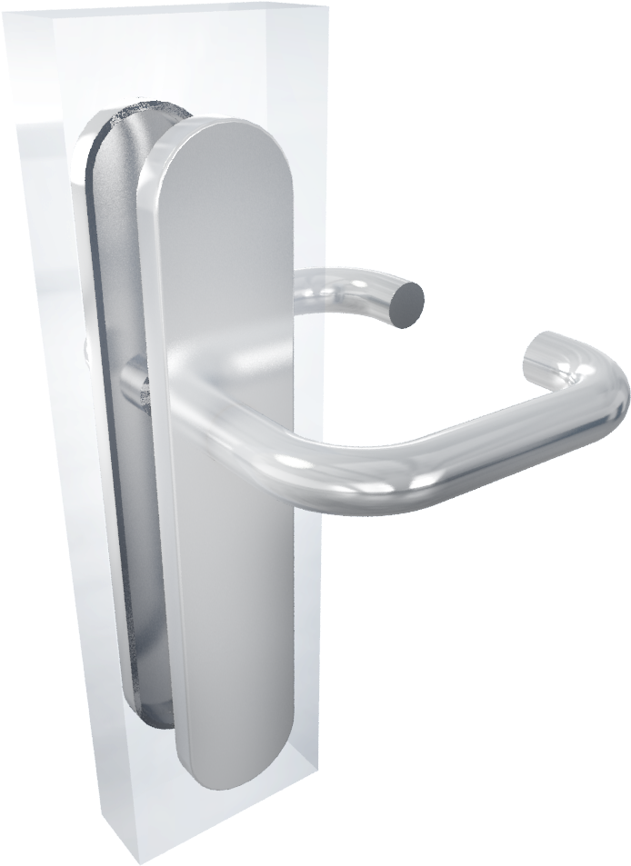 Bricard Tempo Sur Plaque New Wave Pleine - Vehicle Door Clipart (1000x1000), Png Download