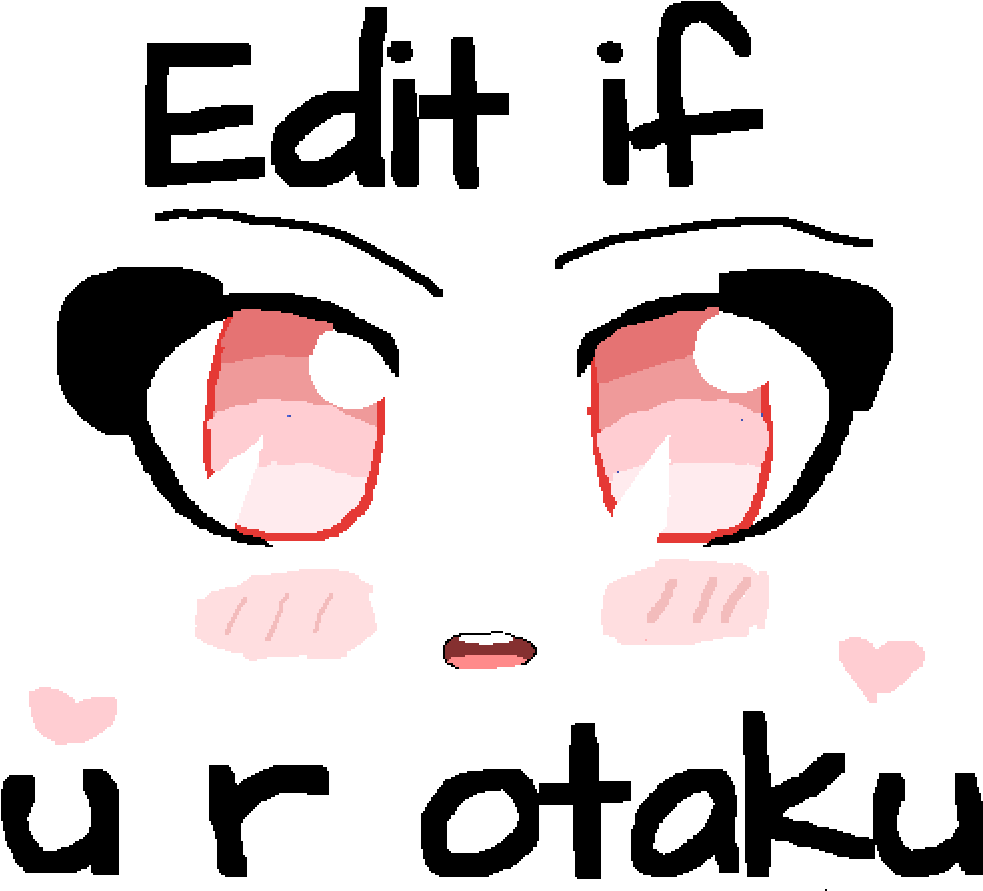 3 I Luv Anime Clipart (1000x1000), Png Download