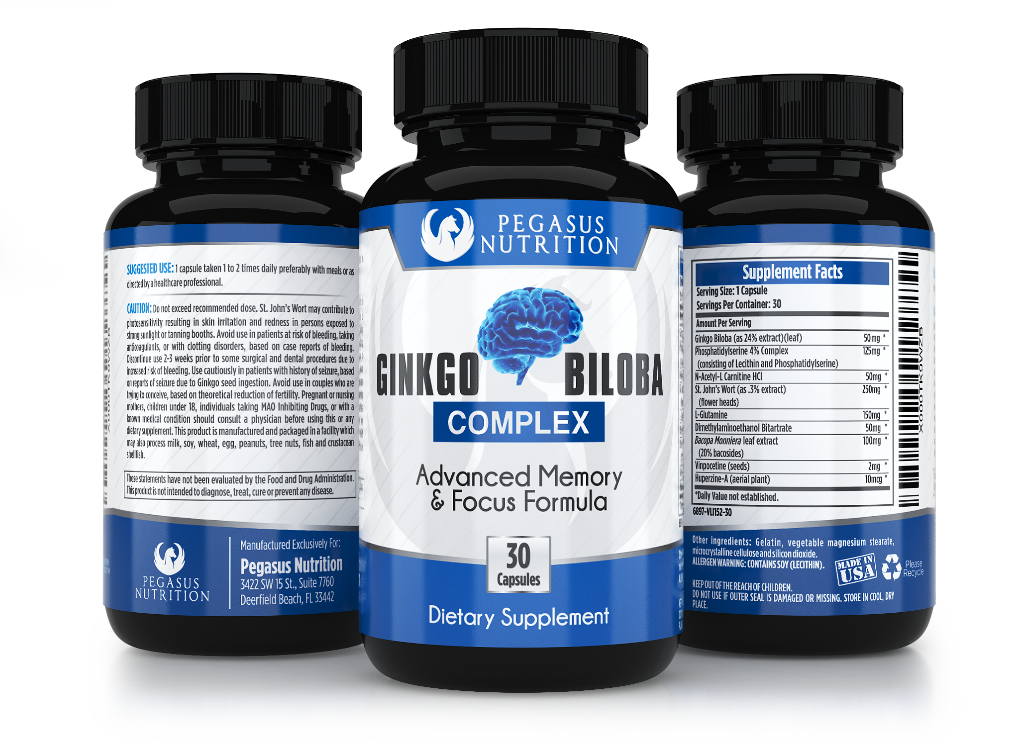 Free Pegasus Nutrition Ginkgo Biloba Complex Promotion - Medicine Clipart (2046x1500), Png Download