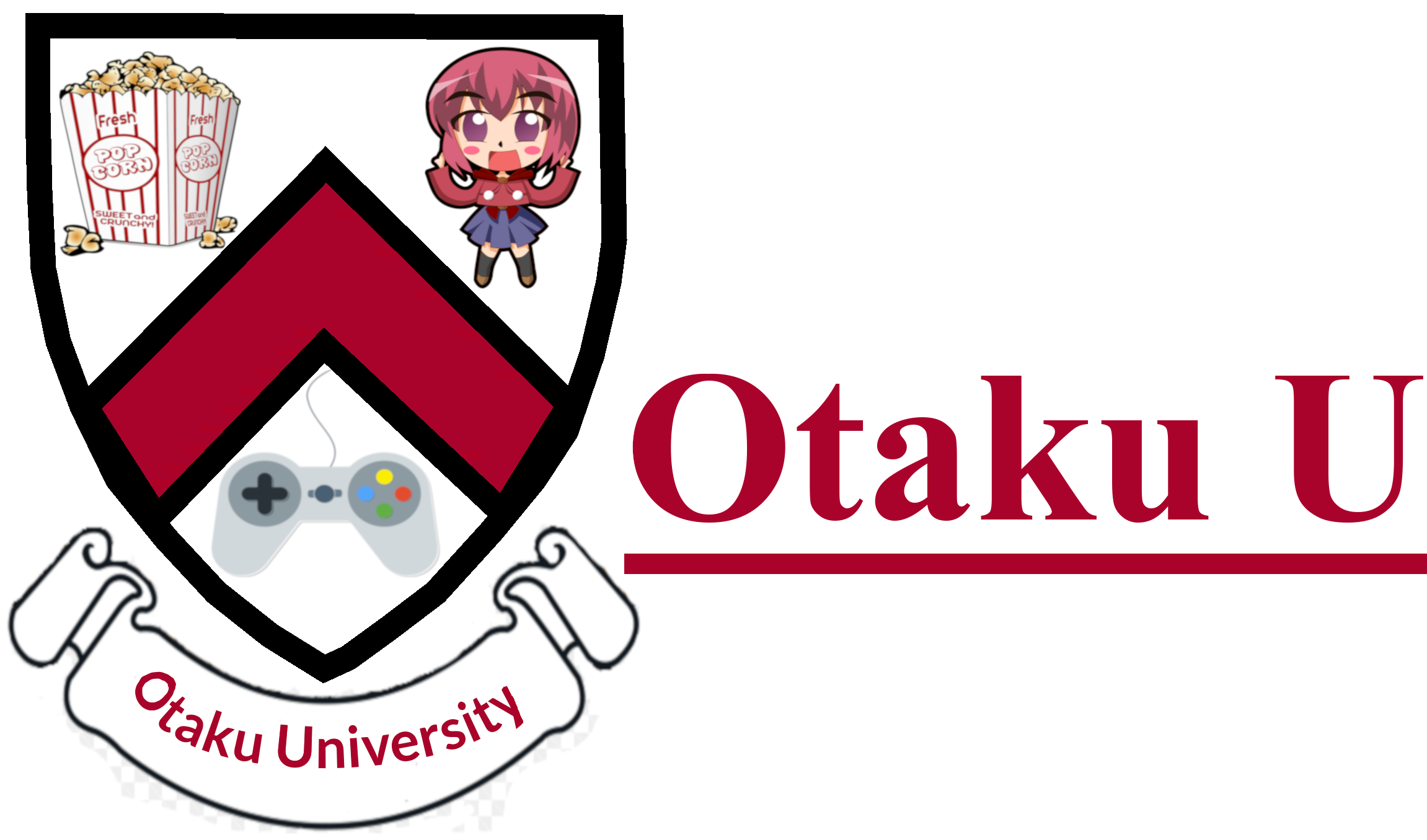 Otaku U Clipart (2367x1354), Png Download