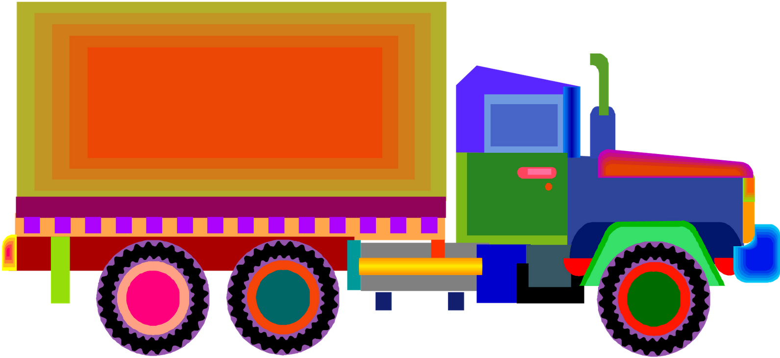 Beaverton City Library Kids' Blog - Truck For Kids Clipart (1600x757), Png Download