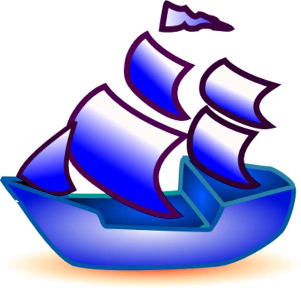 Sail Ship Icon Vector Clip Art - Animated Pic Of Ship - Png Download (600x574), Png Download