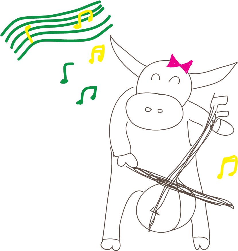 Playing A Fiddle To A Water Buffalo - Cartoon Clipart (1000x1000), Png Download