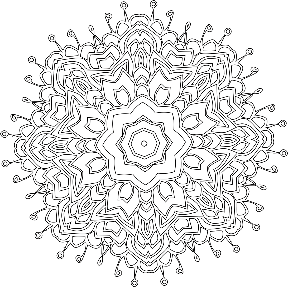 Doodle Transparent Cactus Tumblr Sketch Coloring Page - Circle Clipart (1200x1200), Png Download