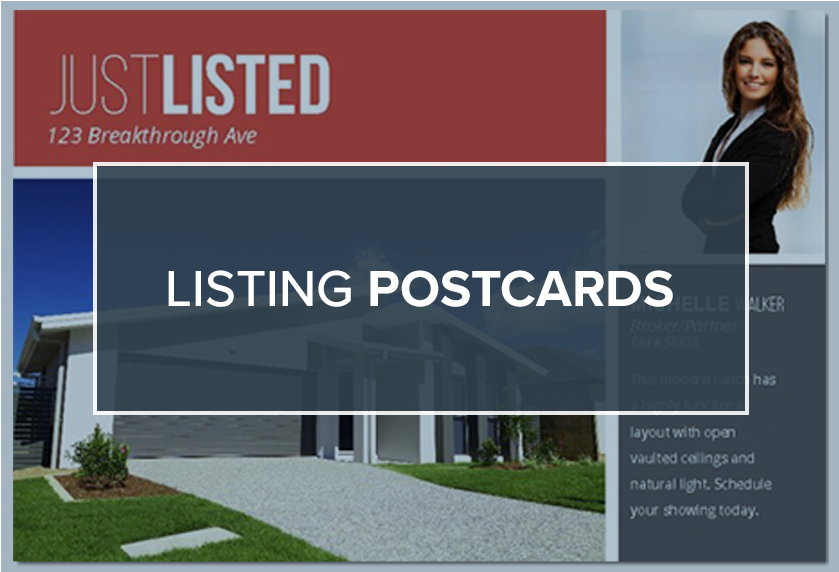 Just Listed Realty Postcards Clipart (904x900), Png Download