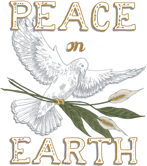 Peace On Earth - Peace On Earth Transparent Clipart (600x733), Png Download