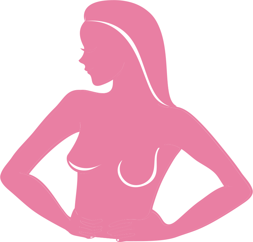 Collection Of Free Breste Clipart Silhouette Download - Breast Cancer Woman Silhouette Png Transparent Png (827x792), Png Download