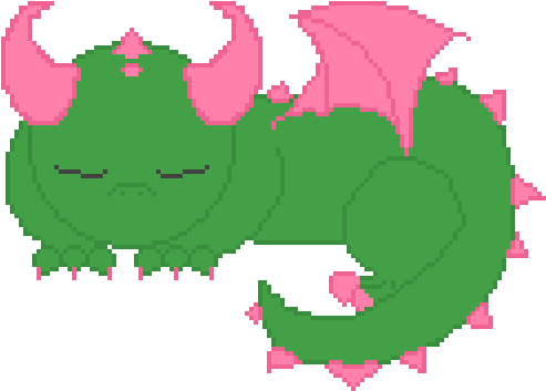 Sleeping Dragon - Illustration Clipart (1024x576), Png Download