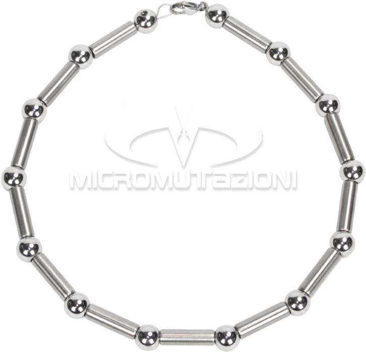 Steel Ball And Tube Necklace Necklace - Choker Clipart (750x750), Png Download