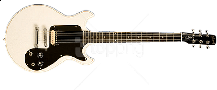 Free Png Download White Guitar Transparent Png Images - Joan Jett Melody Maker Clipart (850x393), Png Download