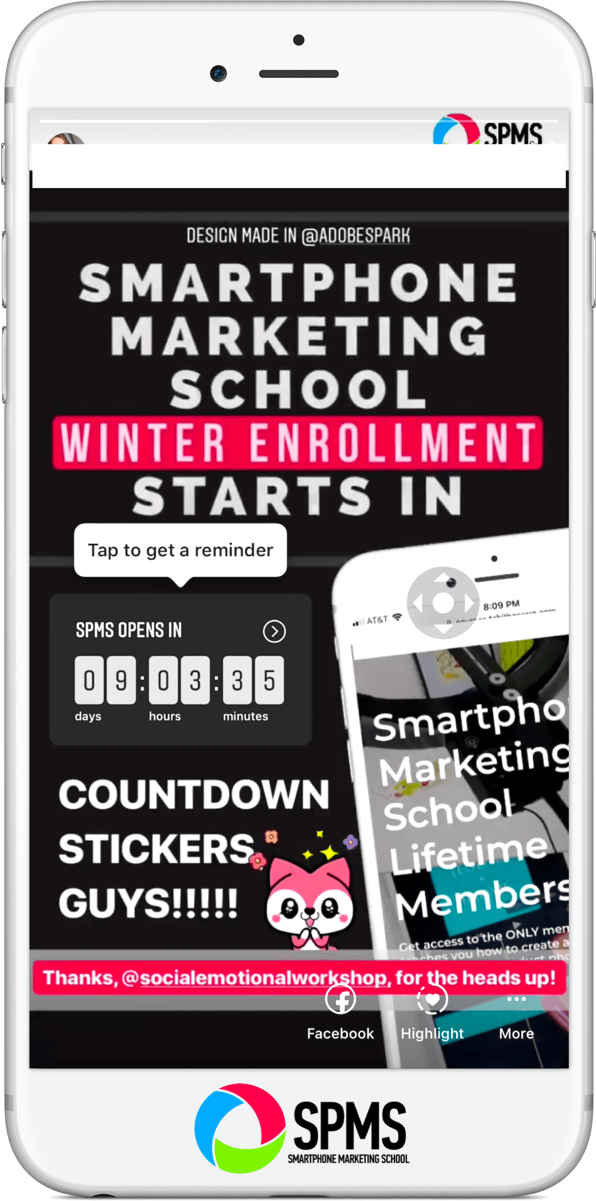 Market Your Launch With The Instagram Stories Countdown - Instagram Stories Countdown Gif Clipart (1448x2668), Png Download