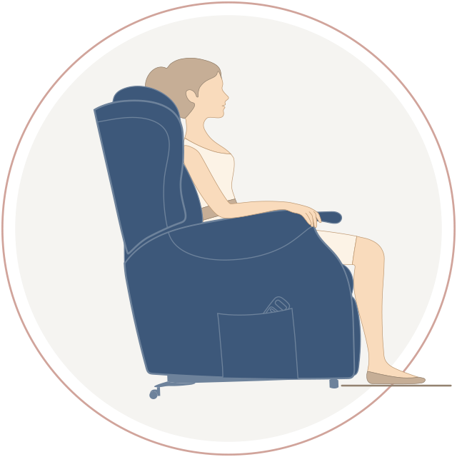 The Starting Point Is To Make Sure Your Bottom Fits - Sitting Clipart (640x640), Png Download