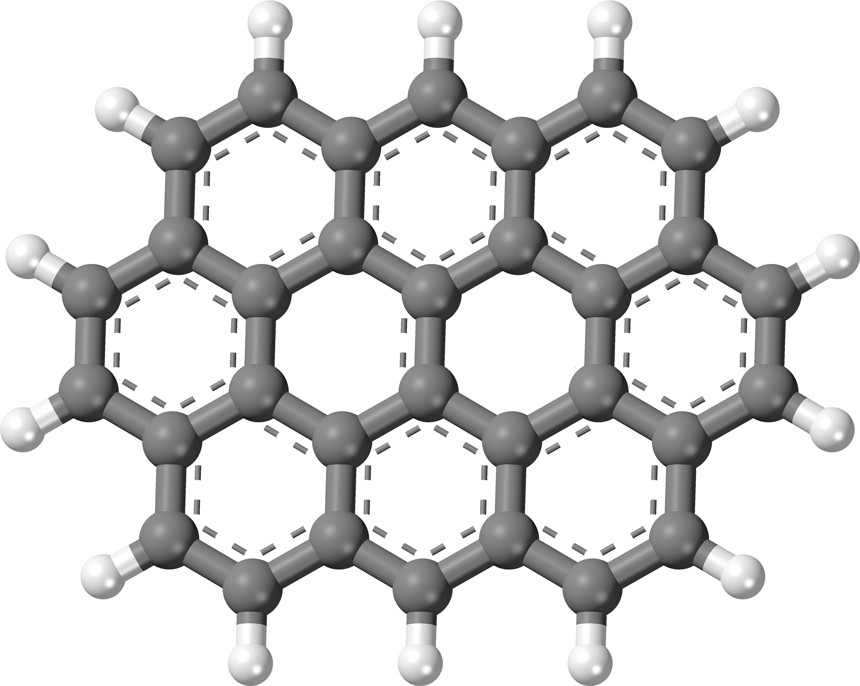 Ovalene 3d Ball - 1 Naphthaleneacetic Acid 3d Clipart (3000x2435), Png Download