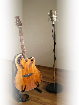 Bass Guitar Guitarlele - Acoustic Guitar Clipart (268x357), Png Download