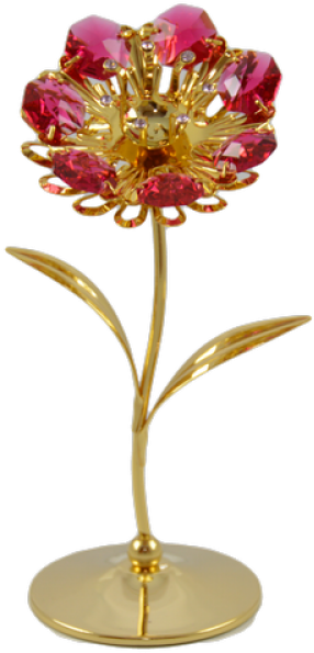 Golden Flower Reddish Stones - Artificial Flower Clipart (600x600), Png Download