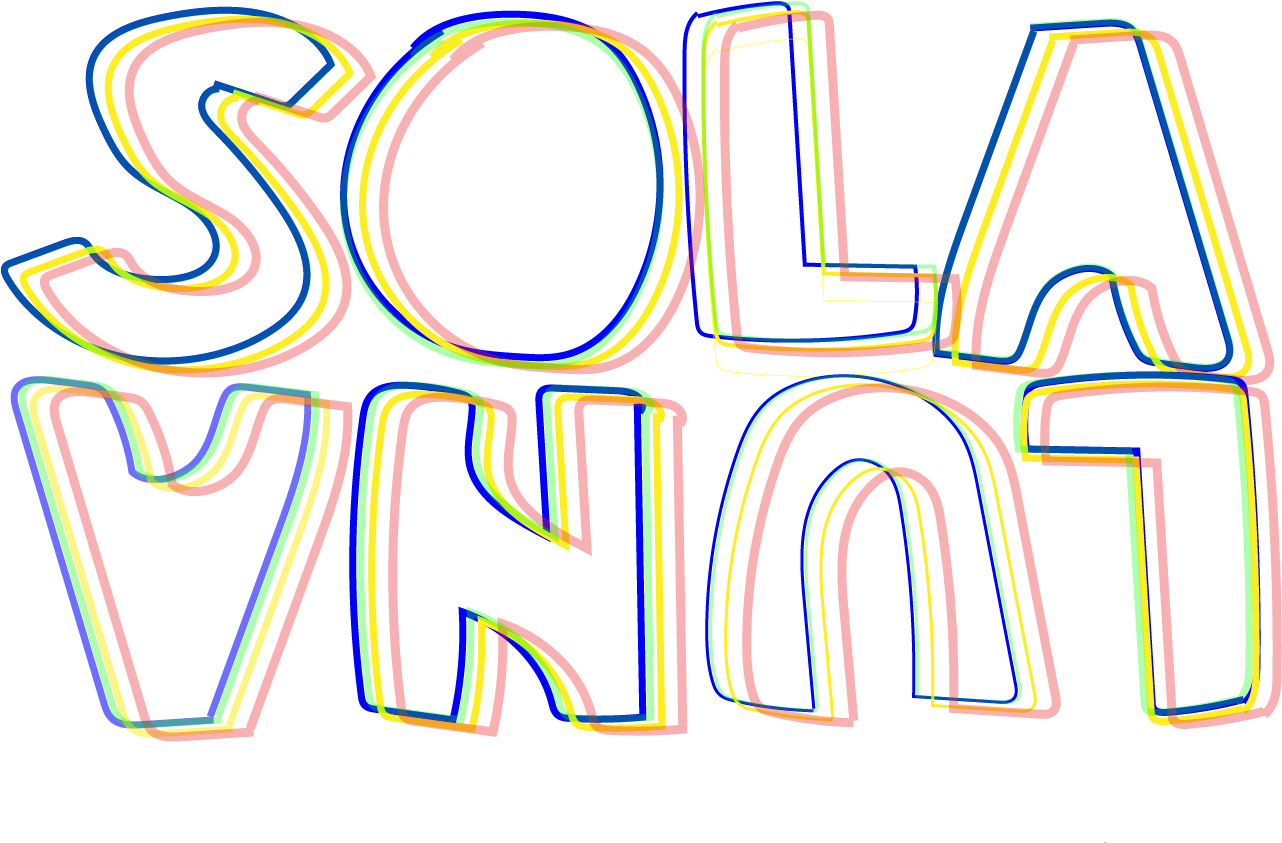 Sola Luna Neon Lines Logo - Calligraphy Clipart (3348x1485), Png Download