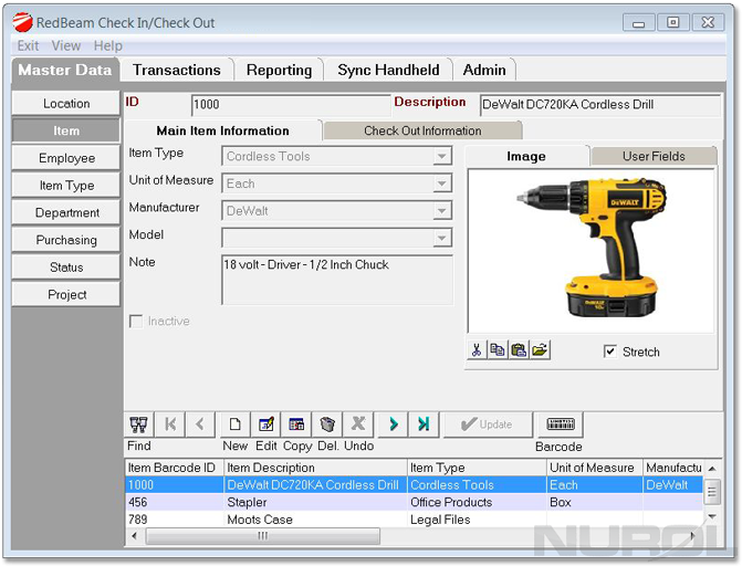 Redbeam Check In And Check Out Software - Dewalt Drill Clipart (700x700), Png Download