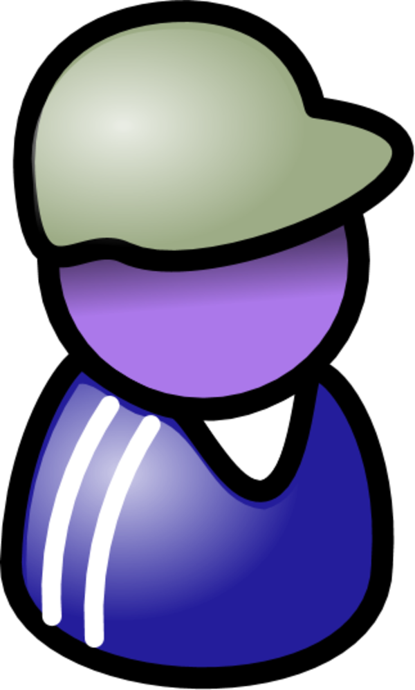 User Icon Male Man Wearing Football Hat - People Clipart - Png Download (600x998), Png Download