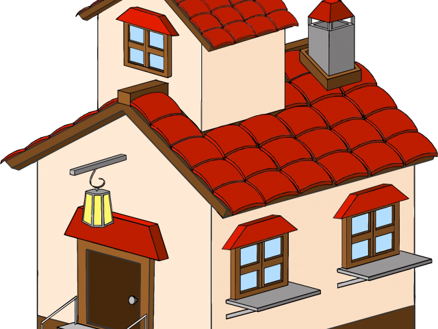 Haunted House Clipart Village - Ev Clipart - Png Download (640x480), Png Download