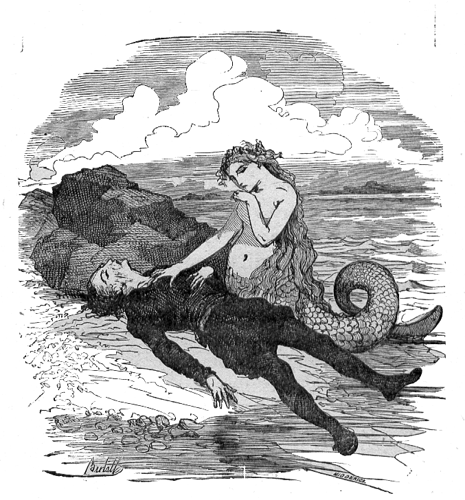 The Little Mermaid Meets The Prince - Little Mermaid Not Disney Clipart (677x728), Png Download