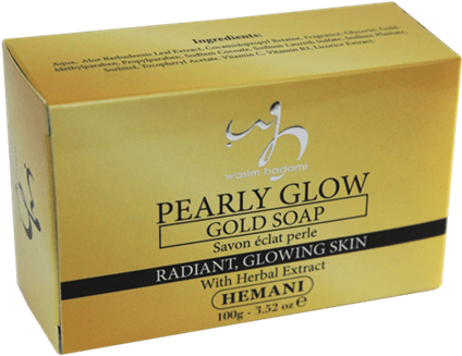 Pearly Glow Gold Soap - Box Clipart (576x750), Png Download