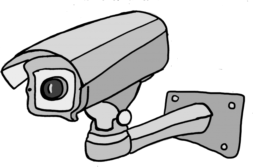 Do The Benefits Of Security Cameras Outweigh The Costs - Security Camera Cartoon Png Clipart (900x571), Png Download