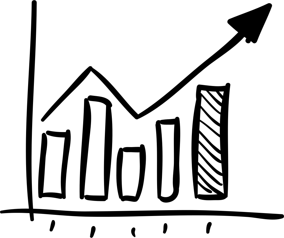 Business Statistics Png Icon - Hand Drawn Graph Icon Clipart (980x822), Png Download