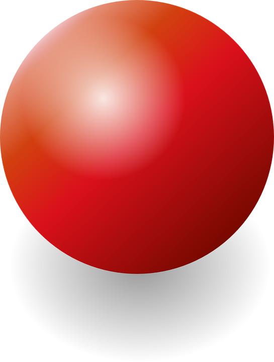 Esfera Navideña Roja Png - Sphere Clipart Transparent Png (545x720), Png Download