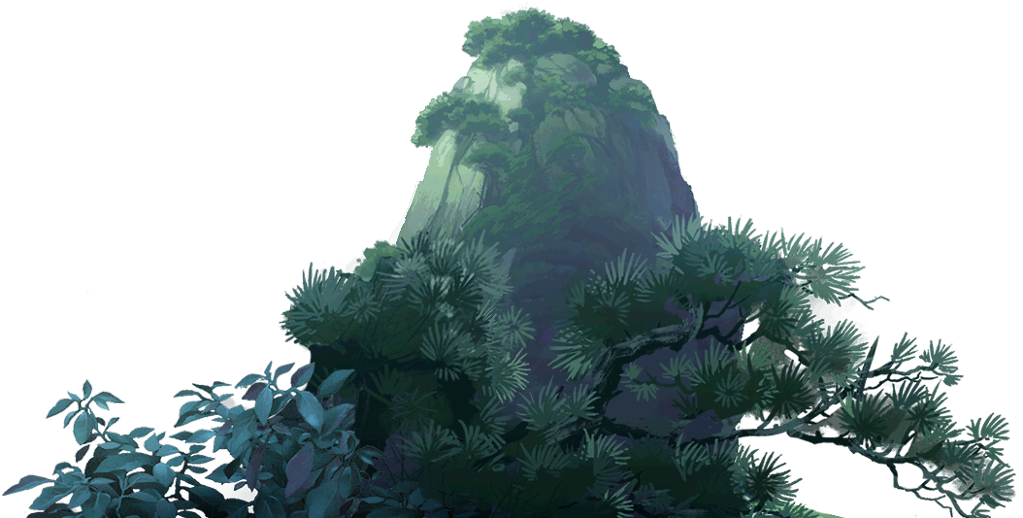 #mountain #trees #landscape #chinese #asian #ftestickers - Redwood Clipart (1024x874), Png Download