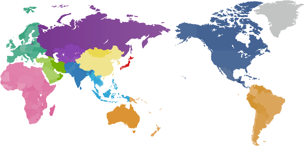 North America - World Map Black Png Clipart (1000x560), Png Download