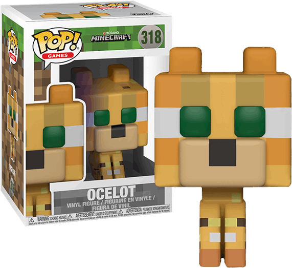 Pop Vinyls - Ocelot Minecraft Funko Pop Clipart (600x600), Png Download