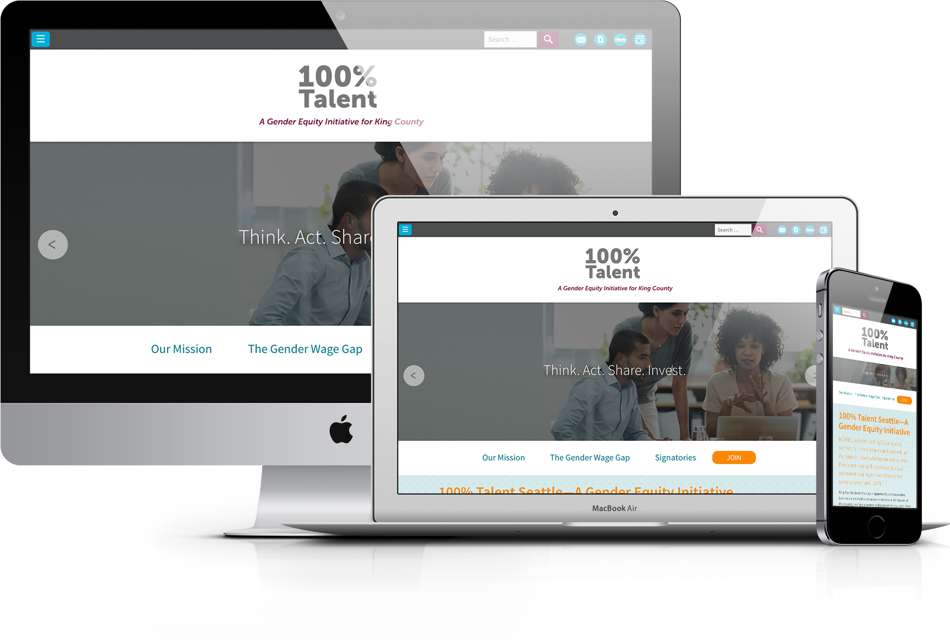 100 Percent Talent Seattle - Web Design Clipart (2125x1395), Png Download