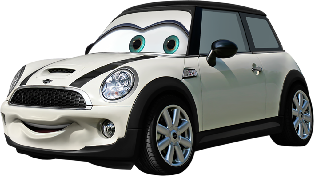 #cars #carro #animado #carrito - Cars Movie Mini Cooper Clipart (1024x572), Png Download