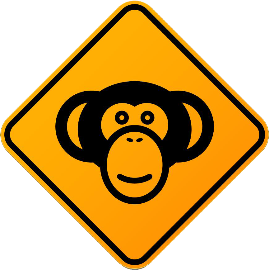 Grease Monkey Direct Logo - Monkey Head Clipart (865x867), Png Download