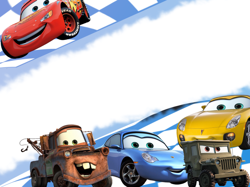 Invitaciones De Cars Para Imprimir - Printable Disney Cars Birthday Invitations Clipart (800x600), Png Download
